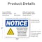 Signmission Cold Burn Hazard Cryogenic Liquid OSHA Notice Sign, Plastic, 10in W x 7in L, 2PK OS-2PACK-NS-P-710-L-10700 - alternate 7